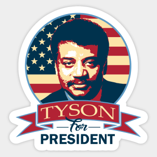 Neil Degrasse Tyson For President Sticker